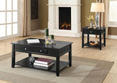 Malachi Coffee Table with Lift Top, Black